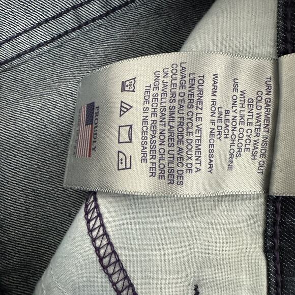 NYDJ Not Your Daughters Jeans Womens 6 Dark Wash Embellished Rhinestone Straight - Picture 12 of 16